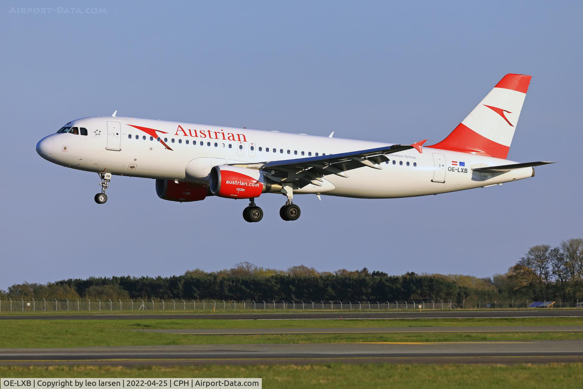 OE-LXB, 2008 Airbus A320-216 C/N 3482, Copenhagen 25.4.2022