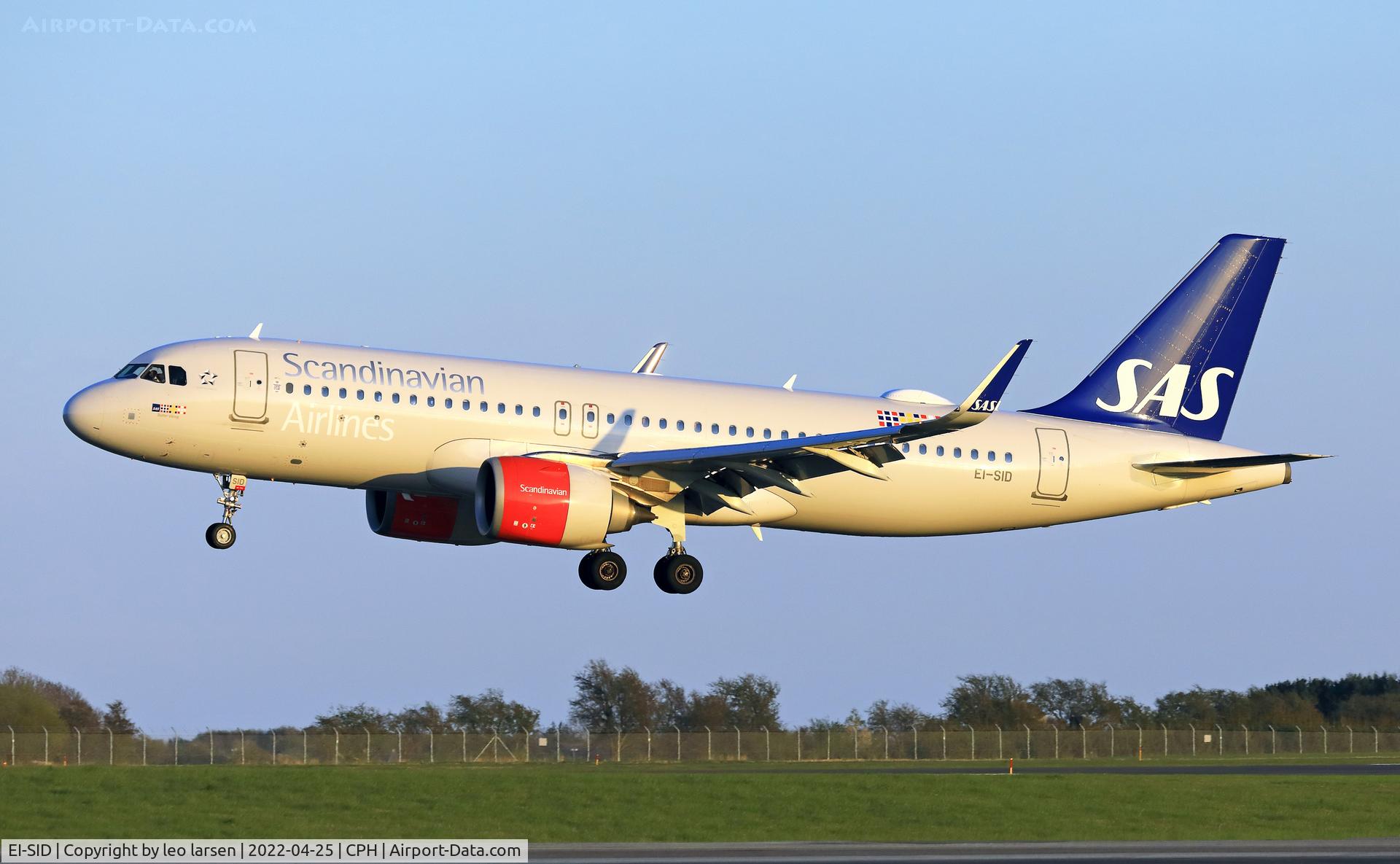 EI-SID, 2017 Airbus A320-251N C/N 8031, Copenhagen 25.4.2022 L/D R-04L