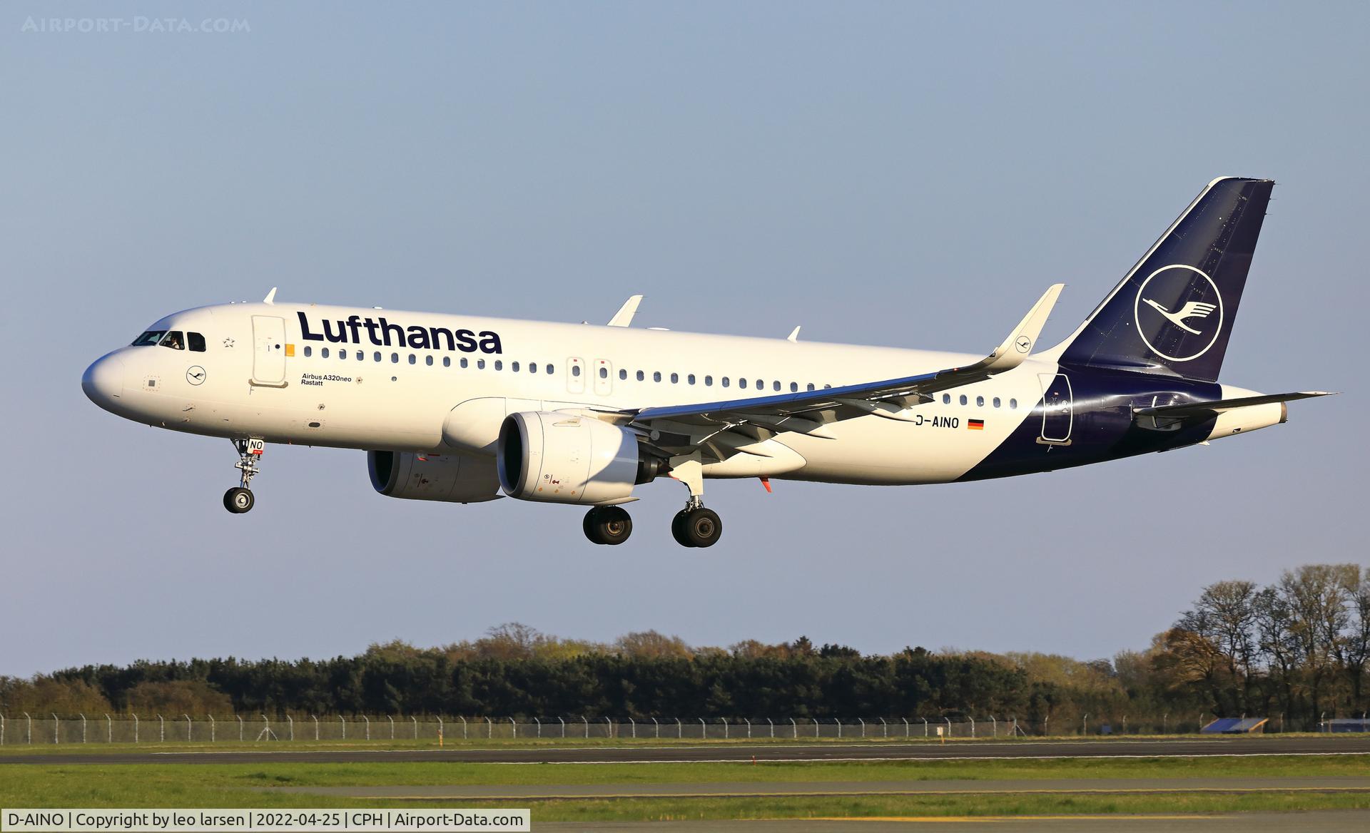 D-AINO, 2018 Airbus A320-271N C/N 8559, Copenhagen 25.4.2022