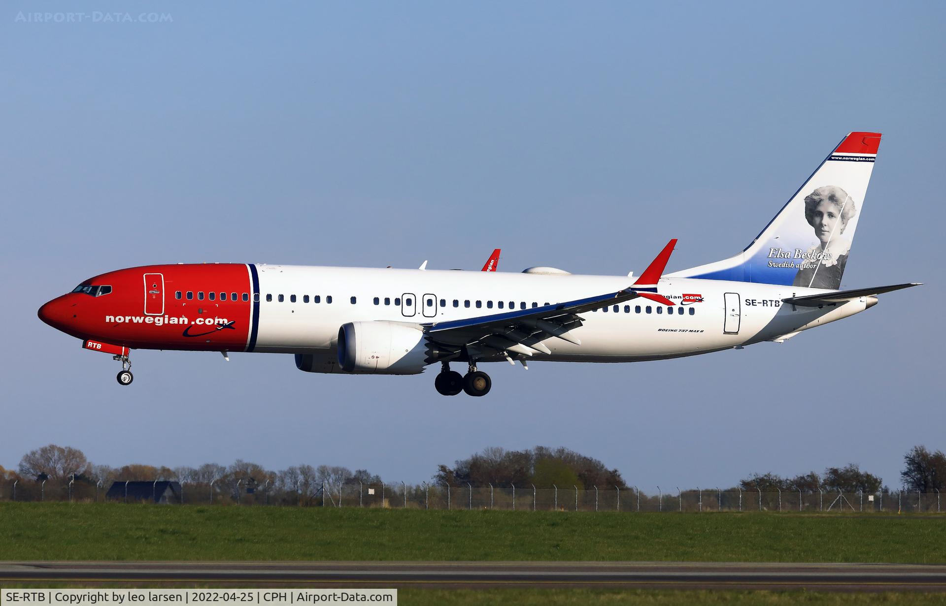 SE-RTB, 2018 Boeing 737-8 MAX C/N 63972, Copenhagen 25.4.2022