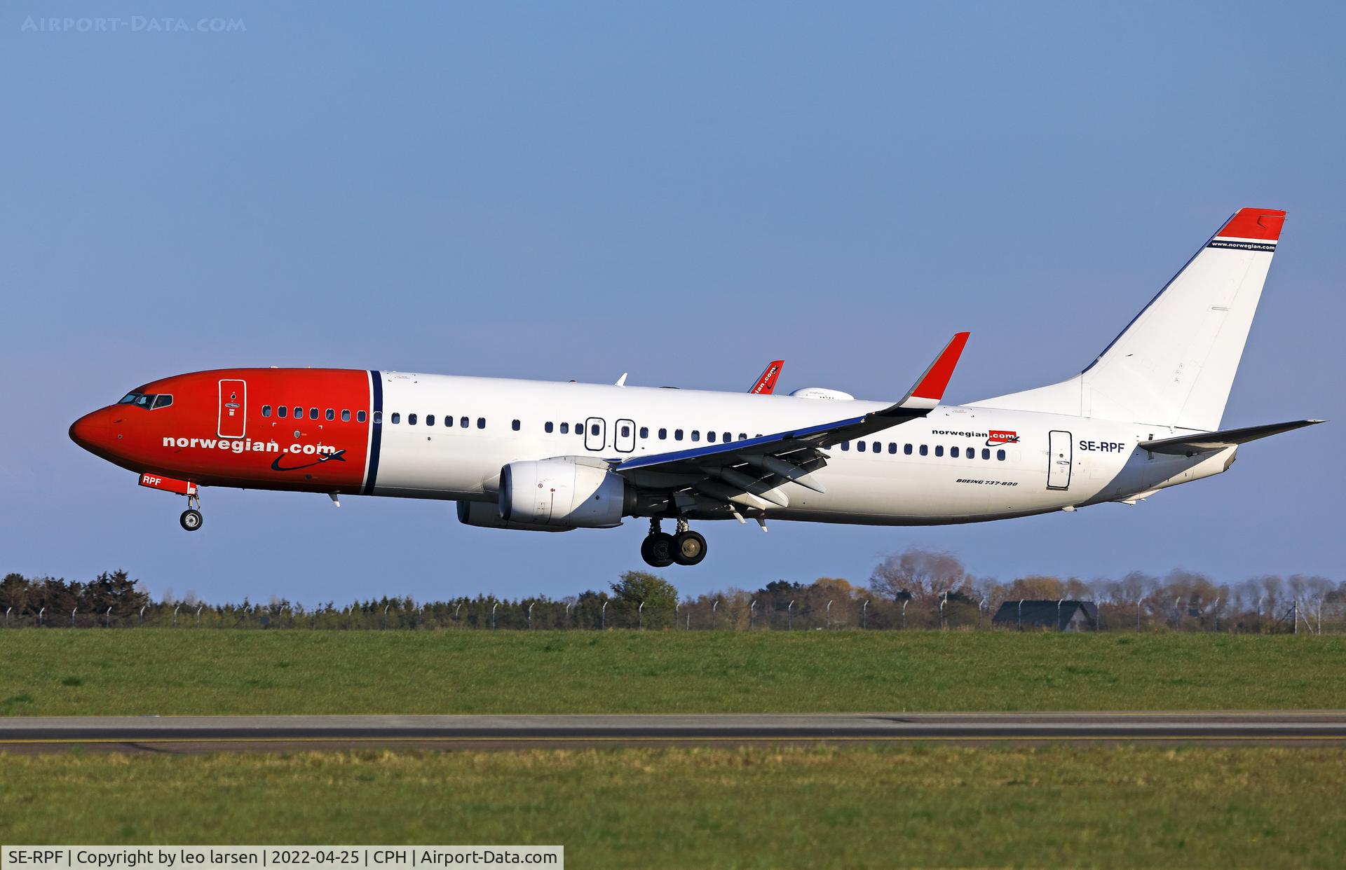 SE-RPF, 2016 Boeing 737-8JP C/N 42076, Copenhagen 25.4.2022