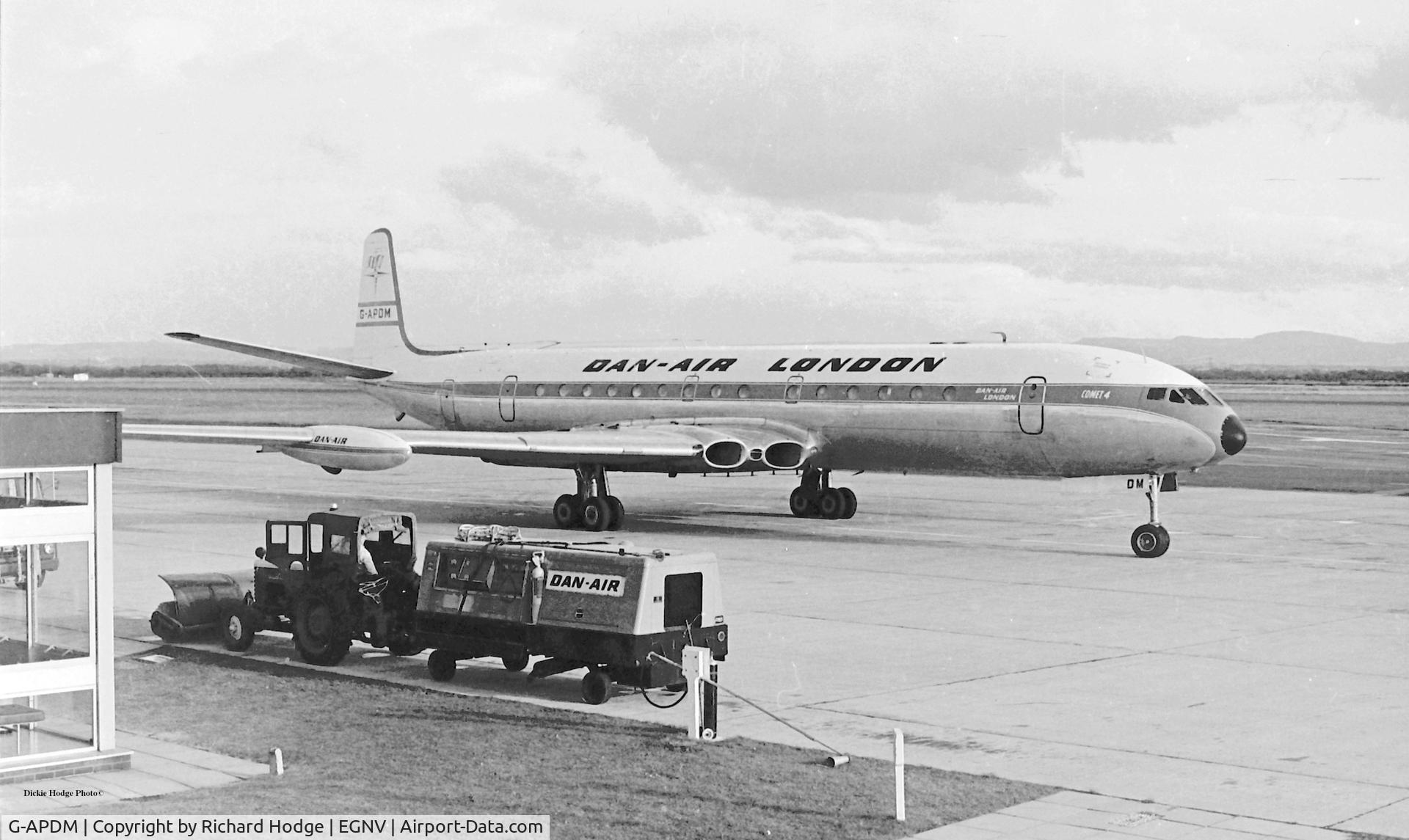 G-APDM, 1959 De Havilland DH.106 Comet 4 C/N 6414, Late sixties or early seventies.