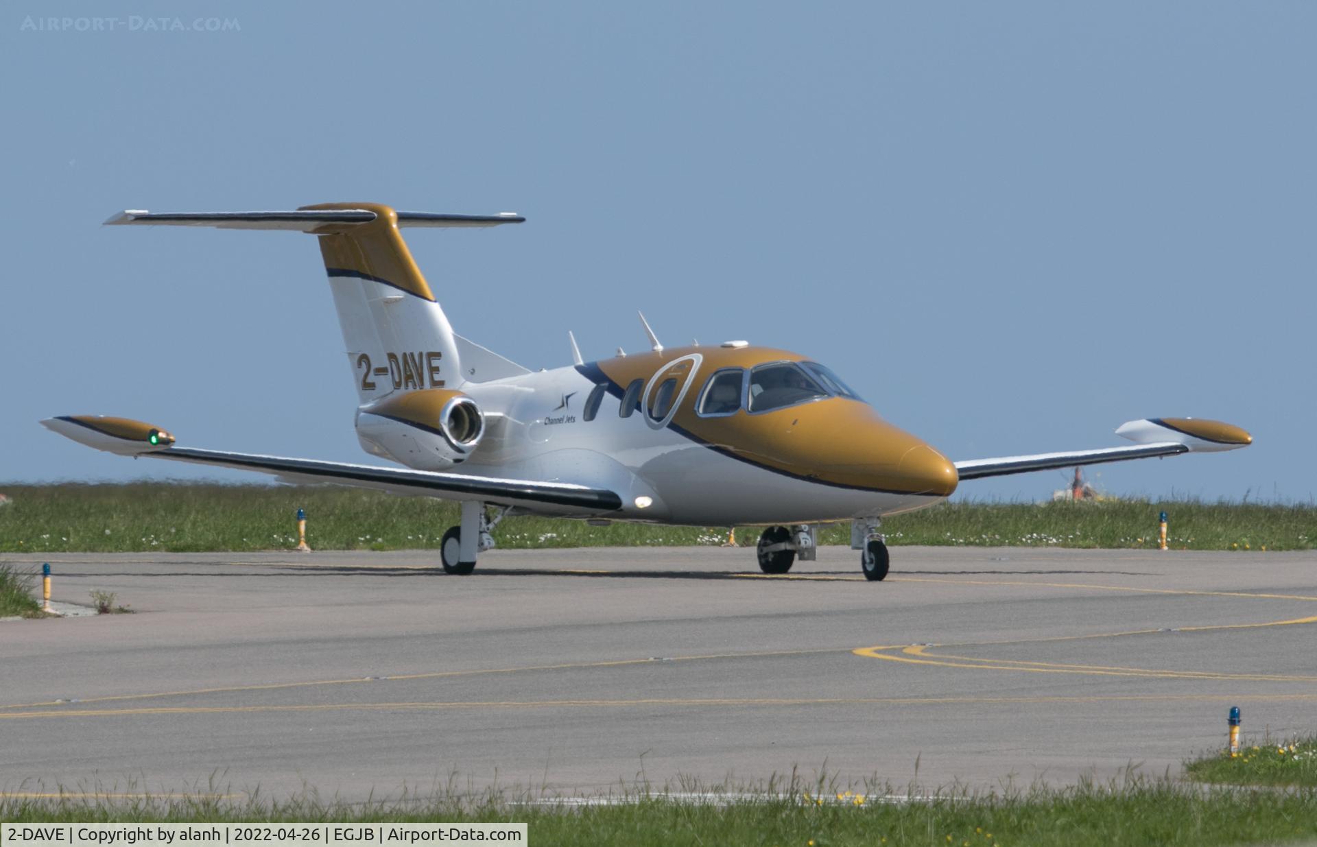 2-DAVE, 2008 Eclipse Aviation Corp EA-500 C/N EX500-210, Arriving in Guernsey after a transatlantic delivery flight