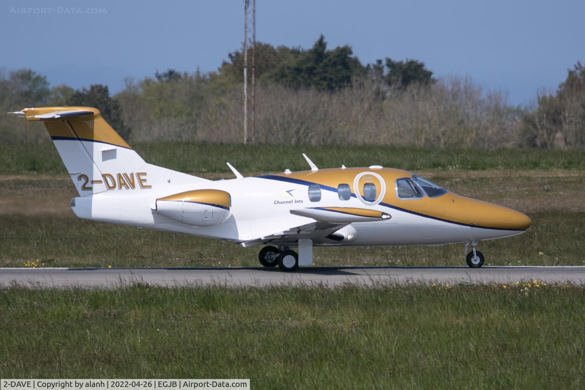 2-DAVE, 2008 Eclipse Aviation Corp EA-500 C/N EX500-210, Arriving in Guernsey after a transatlantic delivery flight