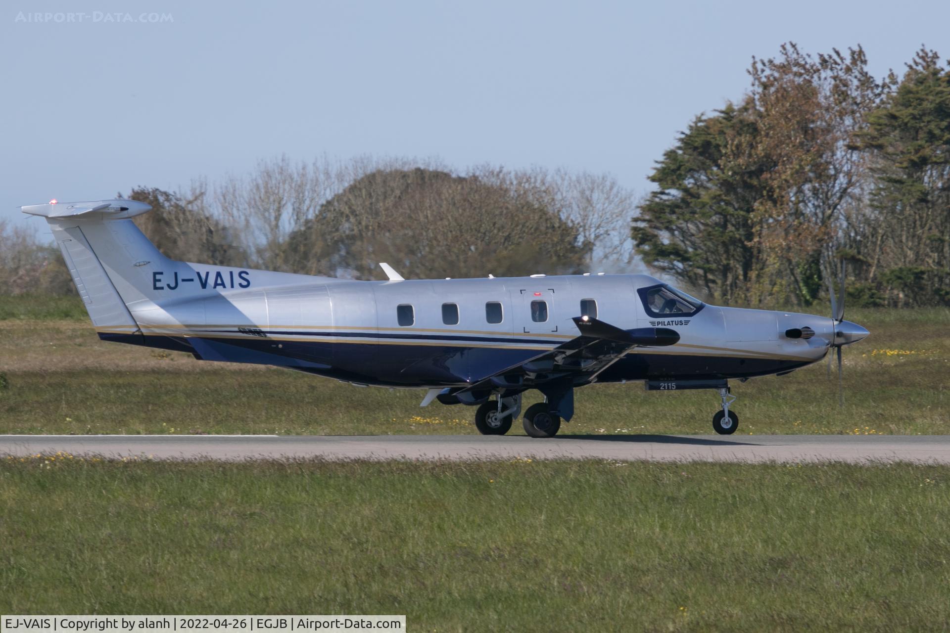 EJ-VAIS, 2021 Pilatus PC-12/47E C/N 2115, Rolling out after arrival in Guernsey