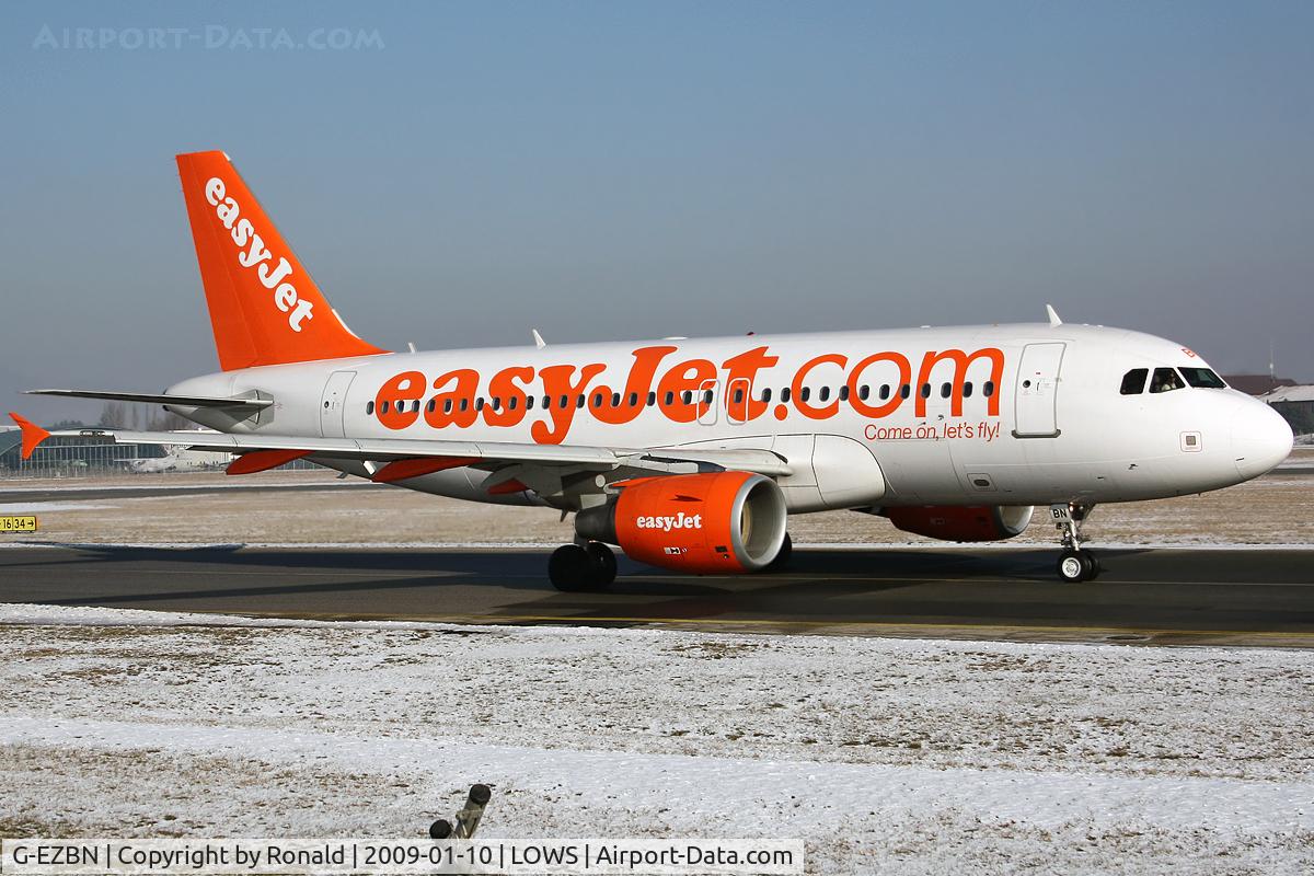 G-EZBN, 2007 Airbus A319-111 C/N 3061, at lows