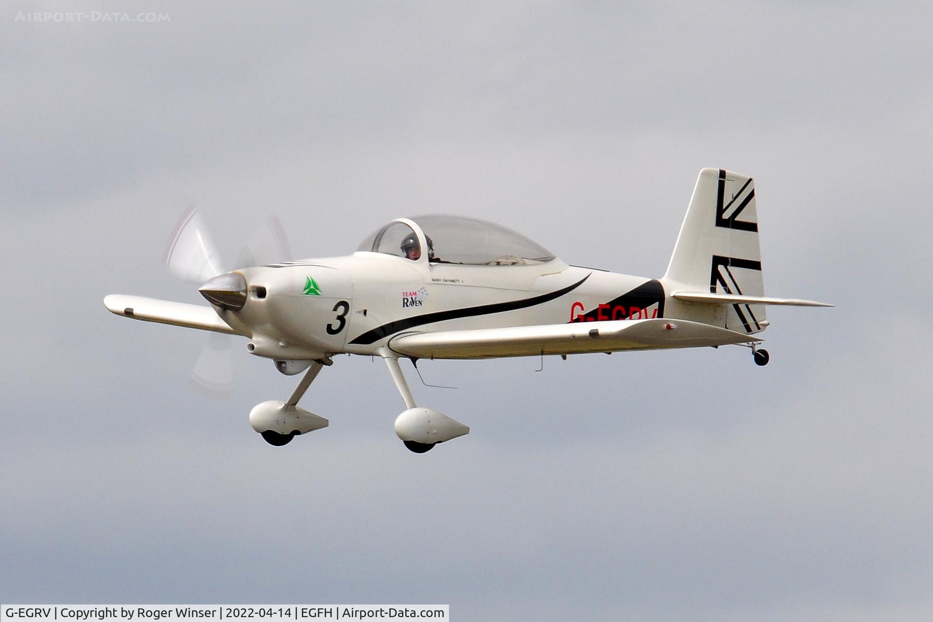 G-EGRV, 2007 Vans RV-8 C/N PFA 303-13639, Raven 3 in Team Raven. Note new team markings for the 2022 display season.