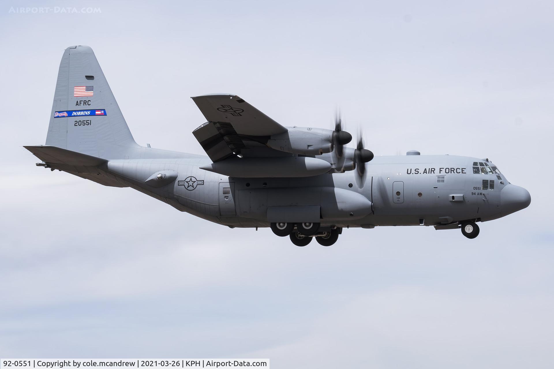 92-0551, Lockheed C-130H Hercules C/N 382-5346, COBB11