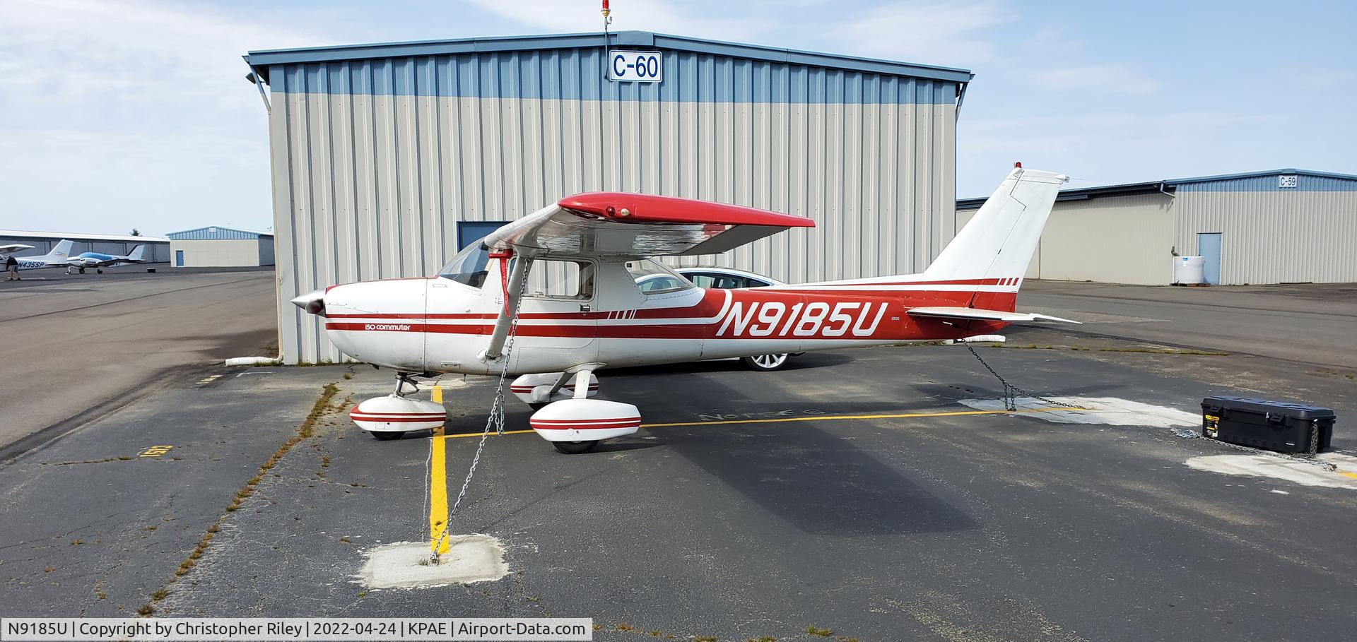 N9185U, 1976 Cessna 150M C/N 15078136, N9185u at KPAE
