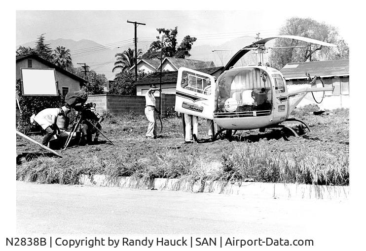 N2838B, 1957 Bell 47J C/N 1424, When it was used for the Whirlybird TV show (1958)