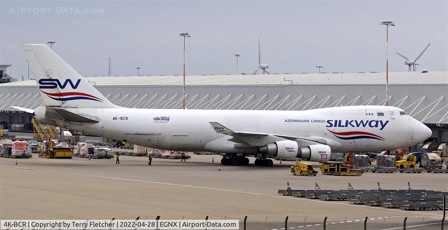 4K-BCR, 2006 Boeing 747-4H6F C/N 28434, At East Midlands