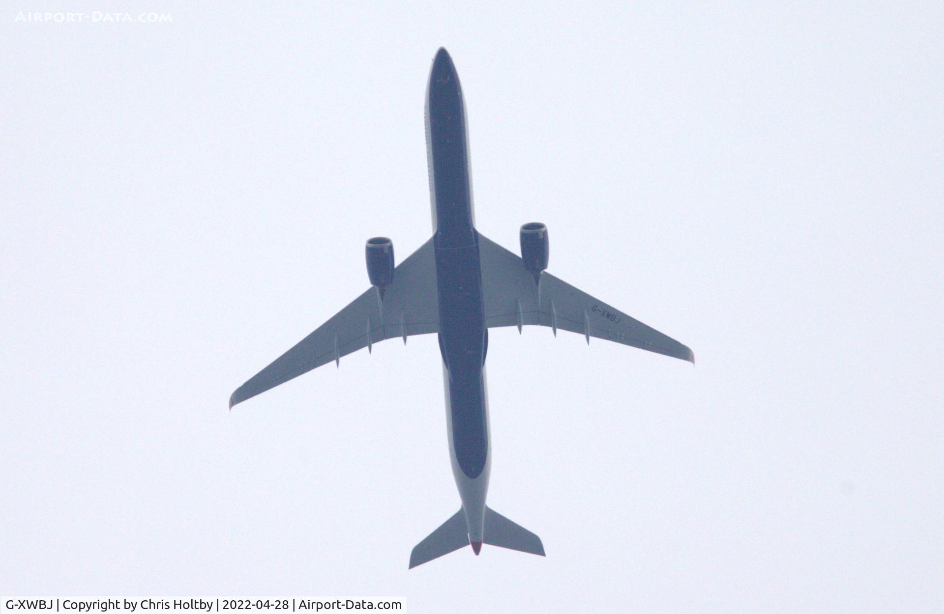 G-XWBJ, 2022 Airbus A350-1041 C/N 490, BA A350 Airbus over Colney Heath, Herts