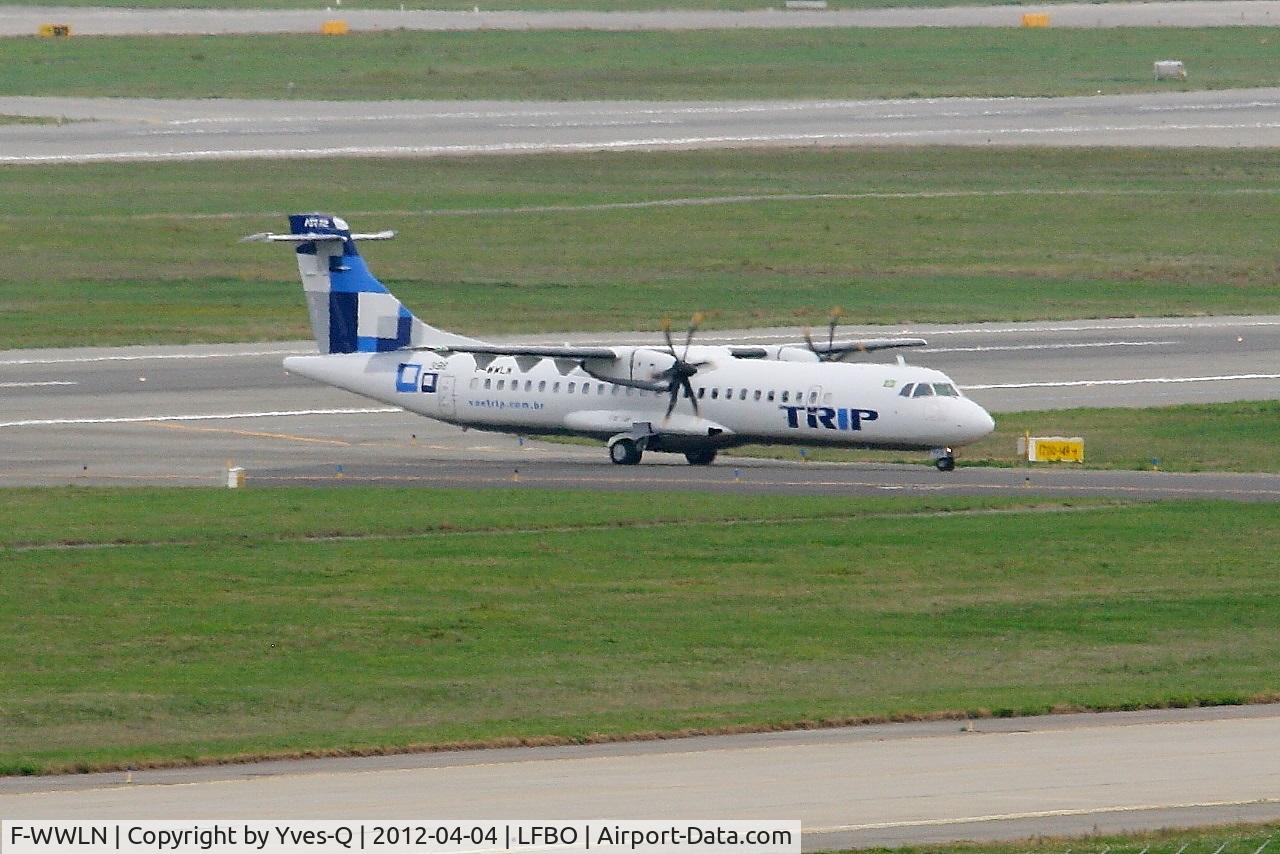 F-WWLN, 2012 ATR 72-600 C/N 987, ATR 72-600,Taxiing, Toulouse-Blagnac Airport (LFBO-TLS)