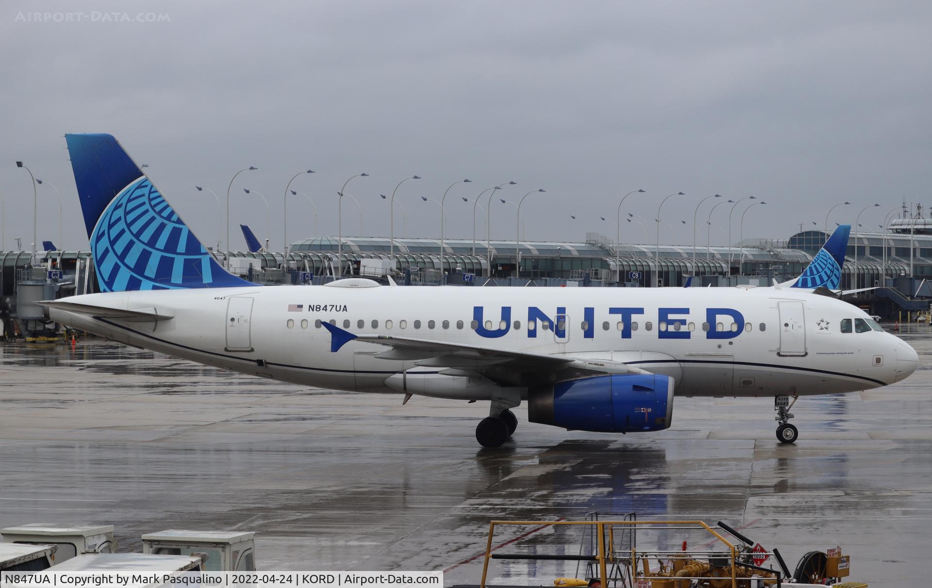 N847UA, 2001 Airbus A319-131 C/N 1627, Airbus A319-131
