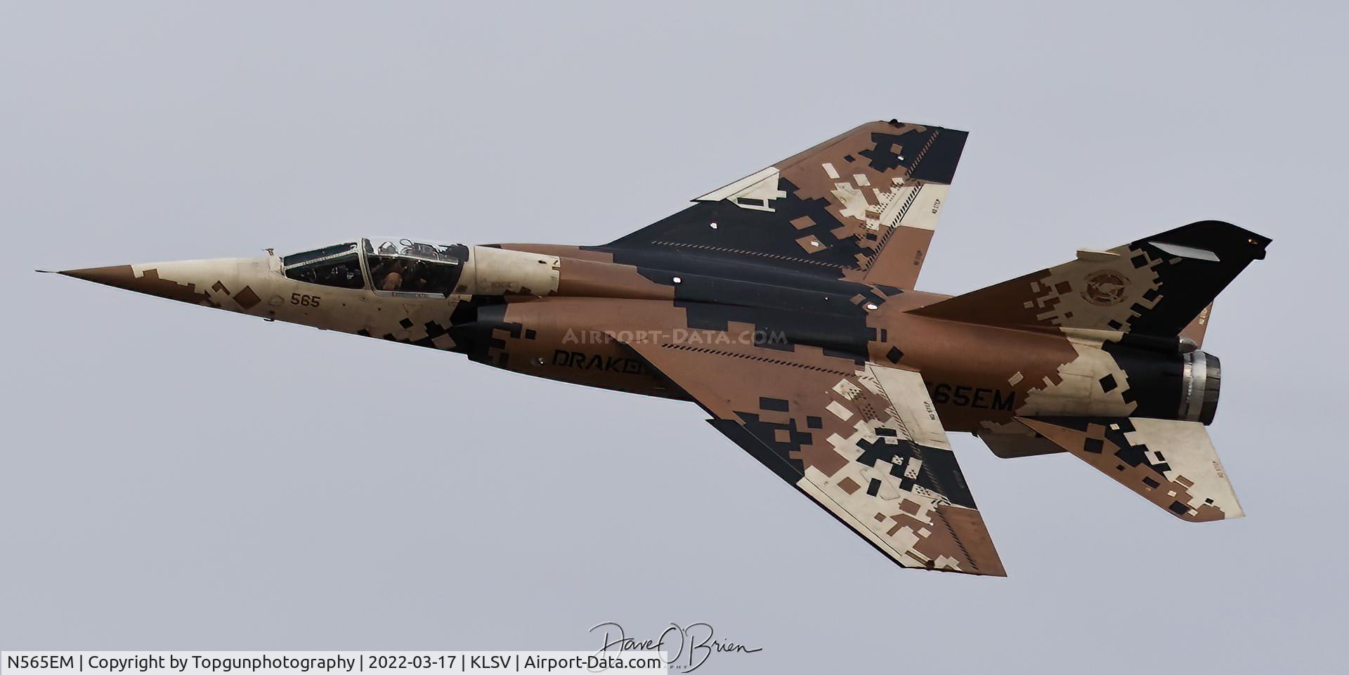N565EM, 1981 Dassault Mirage F-1 C/N 44, COMRADE31 on the flex west departure