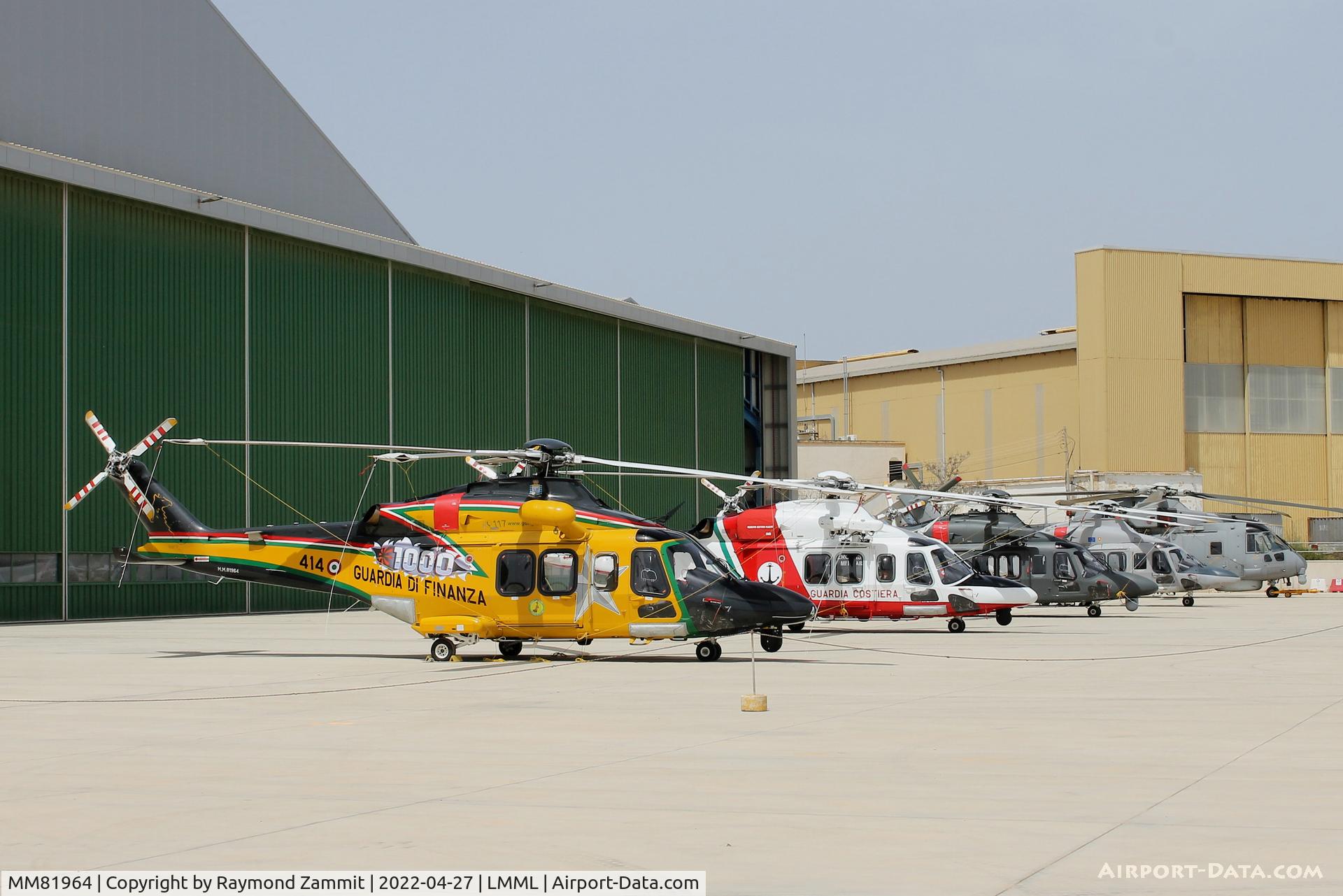 MM81964, AgustaWestland AW-139 C/N 31874, Agusta Westland AW-139 MM81964/414 and line of Italian Helicopters who took part in the meeting 