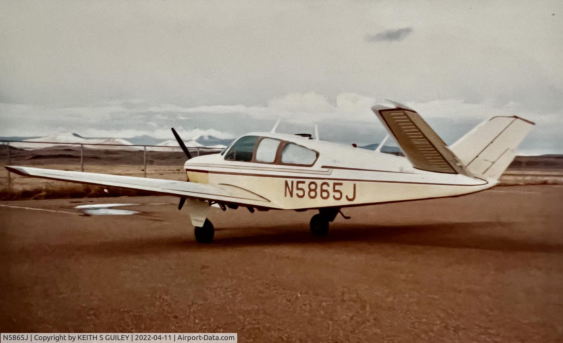 N5865J, 1965 Beech S35 Bonanza C/N D-7864, Beech Bonanza N5865J - My dad owned it in the 1980's.