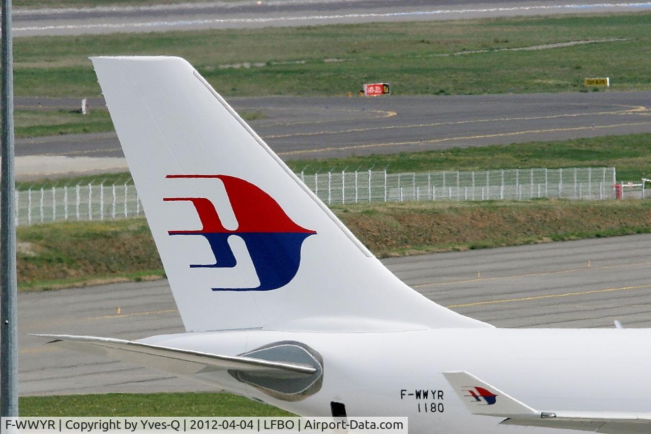 F-WWYR, 2012 Airbus A330-223F C/N 1180, Airbus A330-223F, tail close up view, Toulouse-Blagnac Airport (LFBO-TLS)
