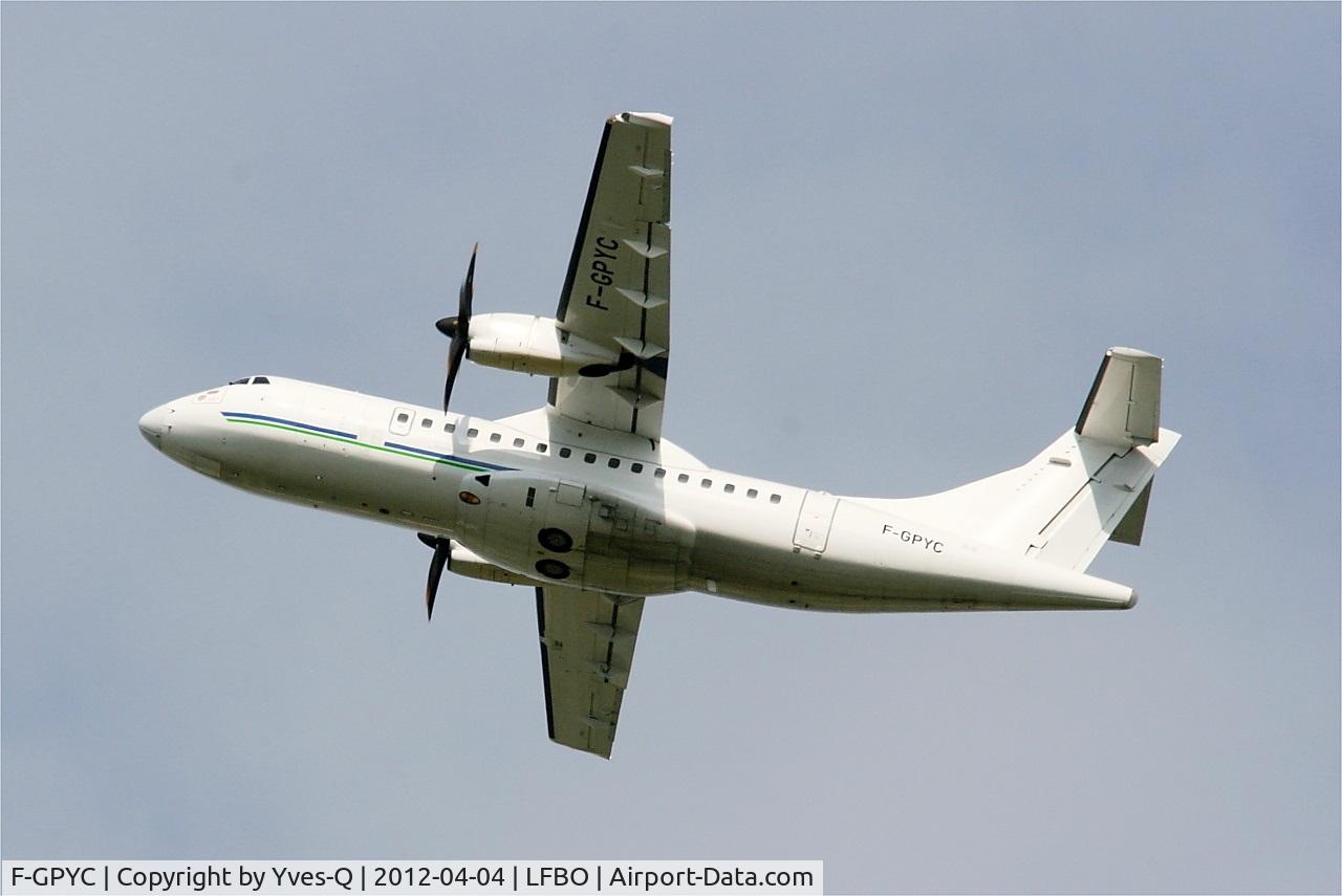 F-GPYC, 1996 ATR 42-500 C/N 484, ATR 42-500, Climbing from rwy 32L, Toulouse-Blagnac Airport (LFBO-TLS)