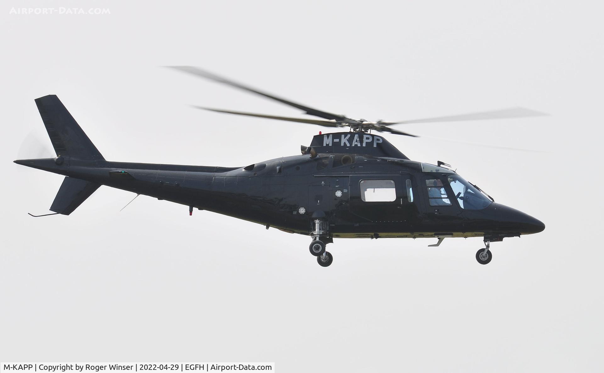 M-KAPP, 1995 Agusta A-109C C/N 7630, Visiting helicopter.