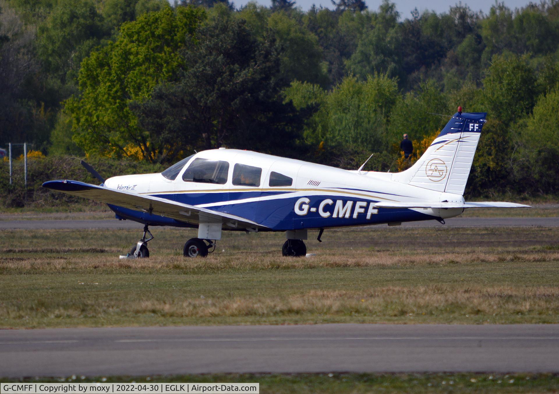 G-CMFF, 1979 Piper PA-28-161 Cherokee Warrior II C/N 28-7916269, Piper PA-28-161 Cherokee Warrior II at Blackbushe. Ex N360FT