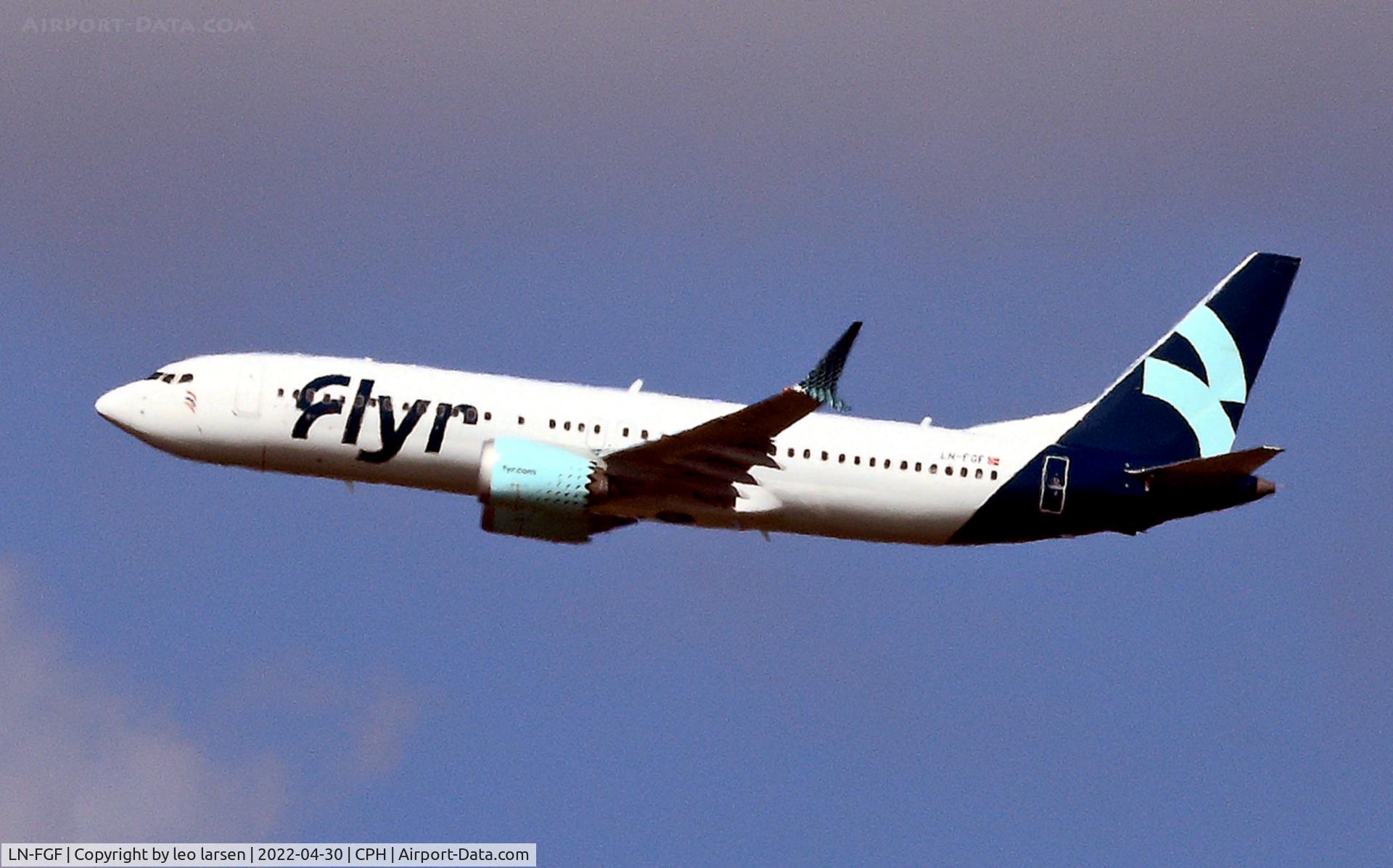 LN-FGF, 2022 Boeing 737-8 MAX C/N 43324, Copenhagen 30.4.2022