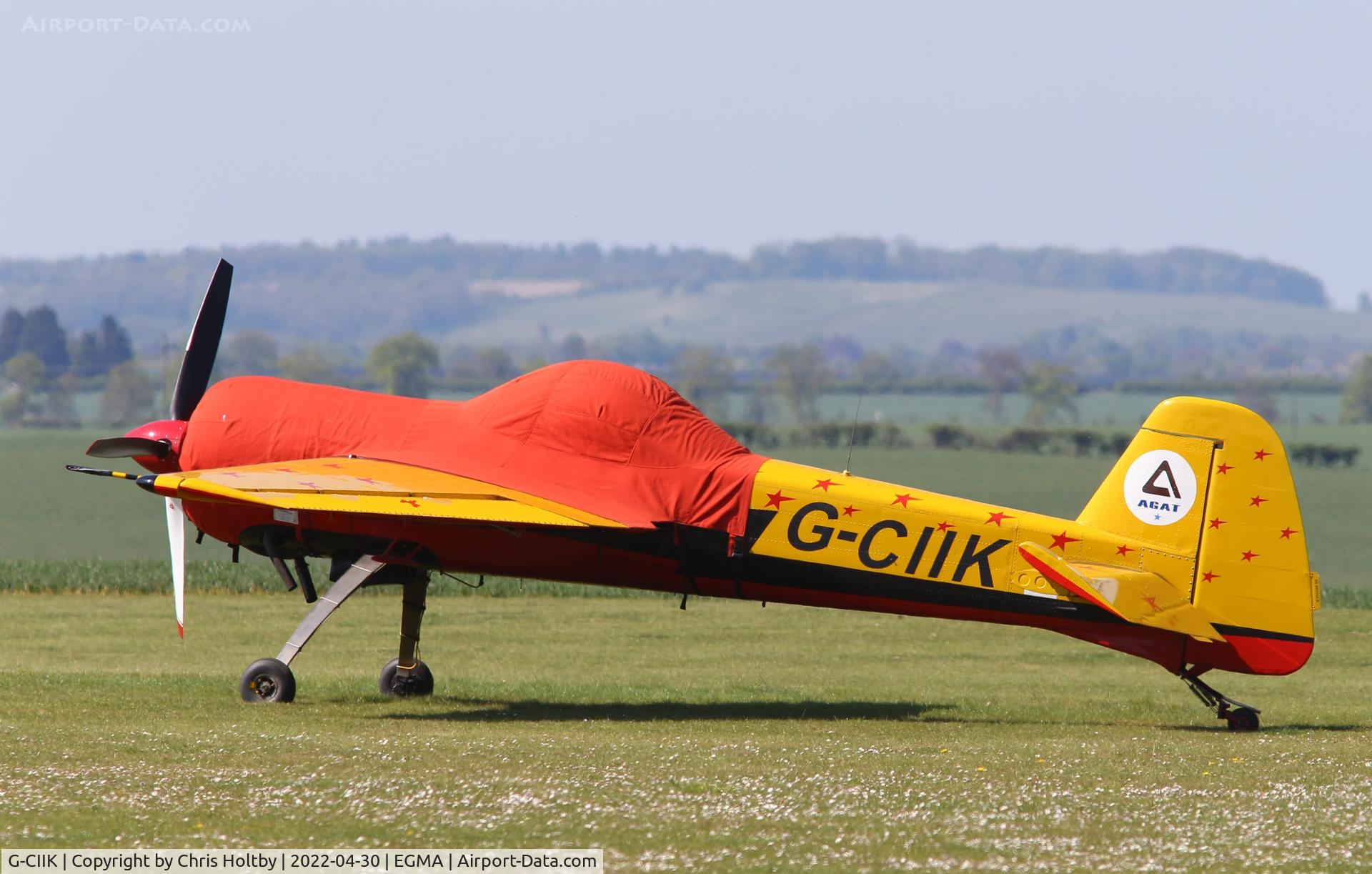 G-CIIK, 1990 Yakovlev Yak-55 C/N 900909, Parked at Fowlmere, Cambridgeshire