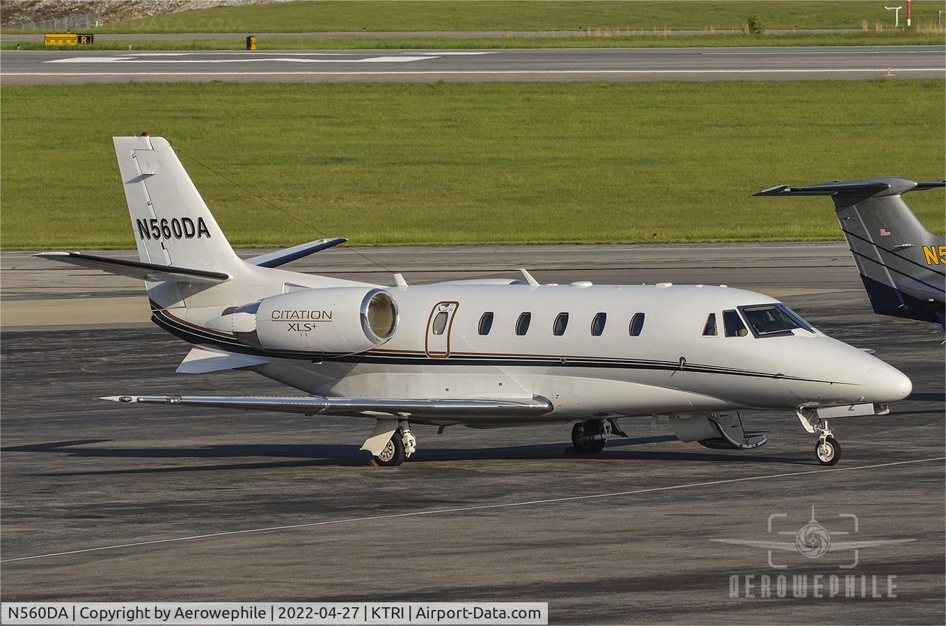 N560DA, 2012 Cessna 560XL C/N 560-6114, Parked at Tri-Cities Aviation FBO, at Tri-Cities Airport (KTRI).
