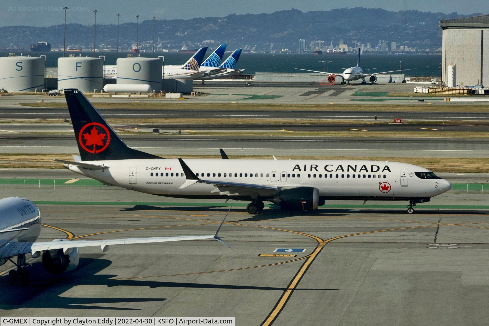 C-GMEX, 2021 Boeing 737-8 MAX C/N 61243, SFO 2022.