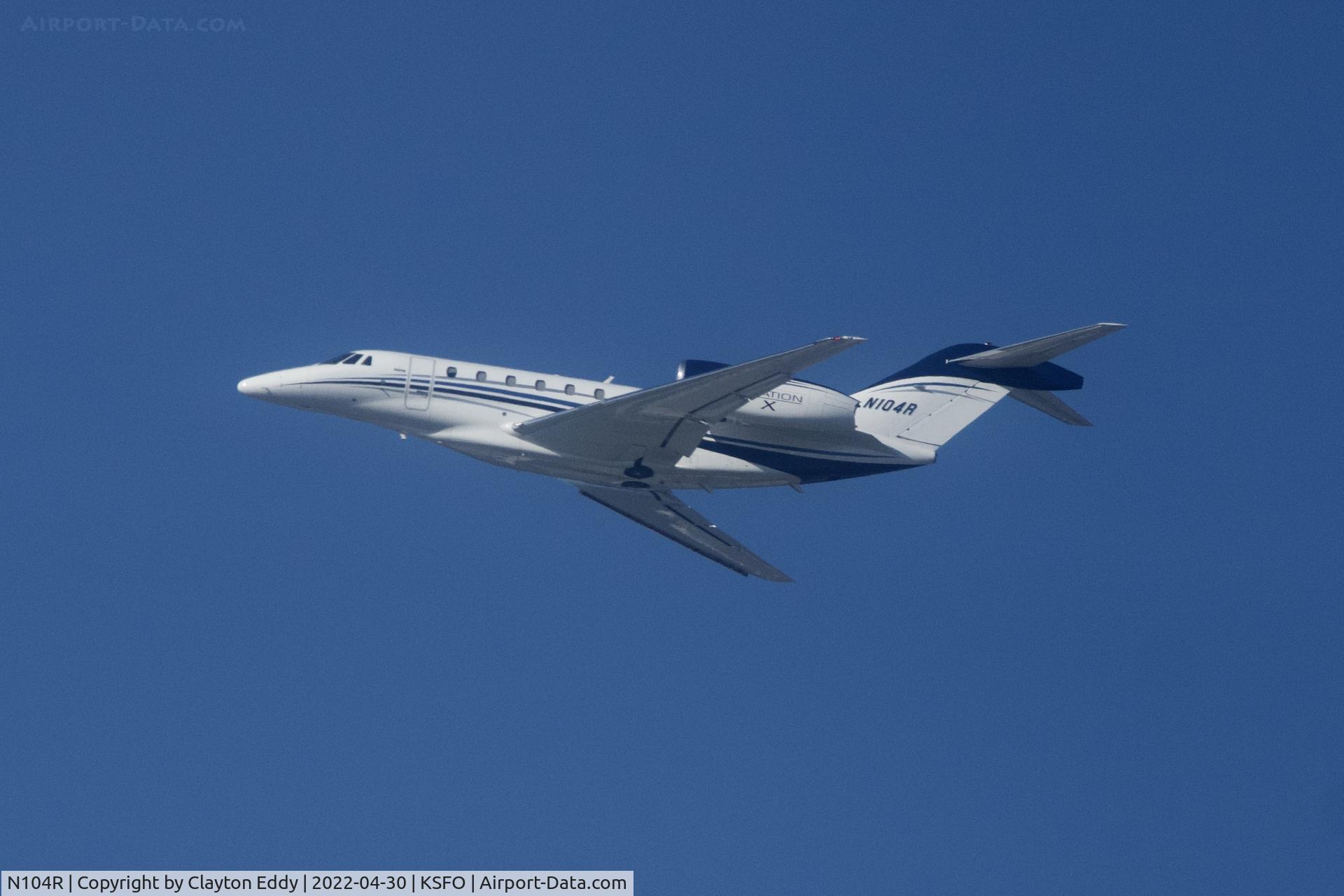 N104R, 1999 Cessna 750 Citation X Citation X C/N 750-0095, SFO 2022.