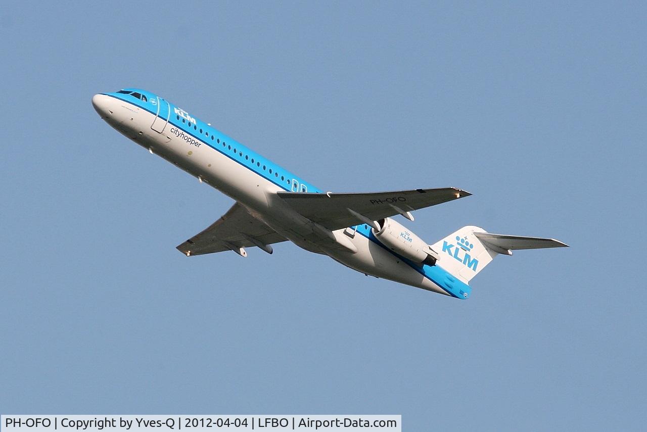 PH-OFO, 1995 Fokker 100 (F-28-0100) C/N 11462, Fokker 100 (F-28-0100), Climbing from rwy 32R, Toulouse-Blagnac Airport (LFBO-TLS)