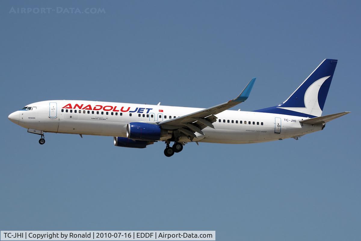 TC-JHI, 2007 Boeing 737-8FH C/N 35092, at fra