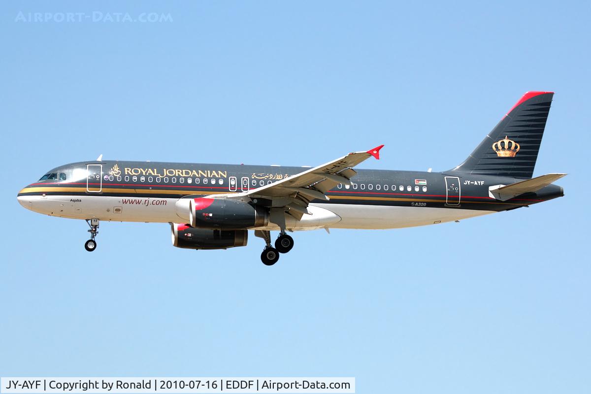 JY-AYF, 2006 Airbus A320-232 C/N 2692, at fra