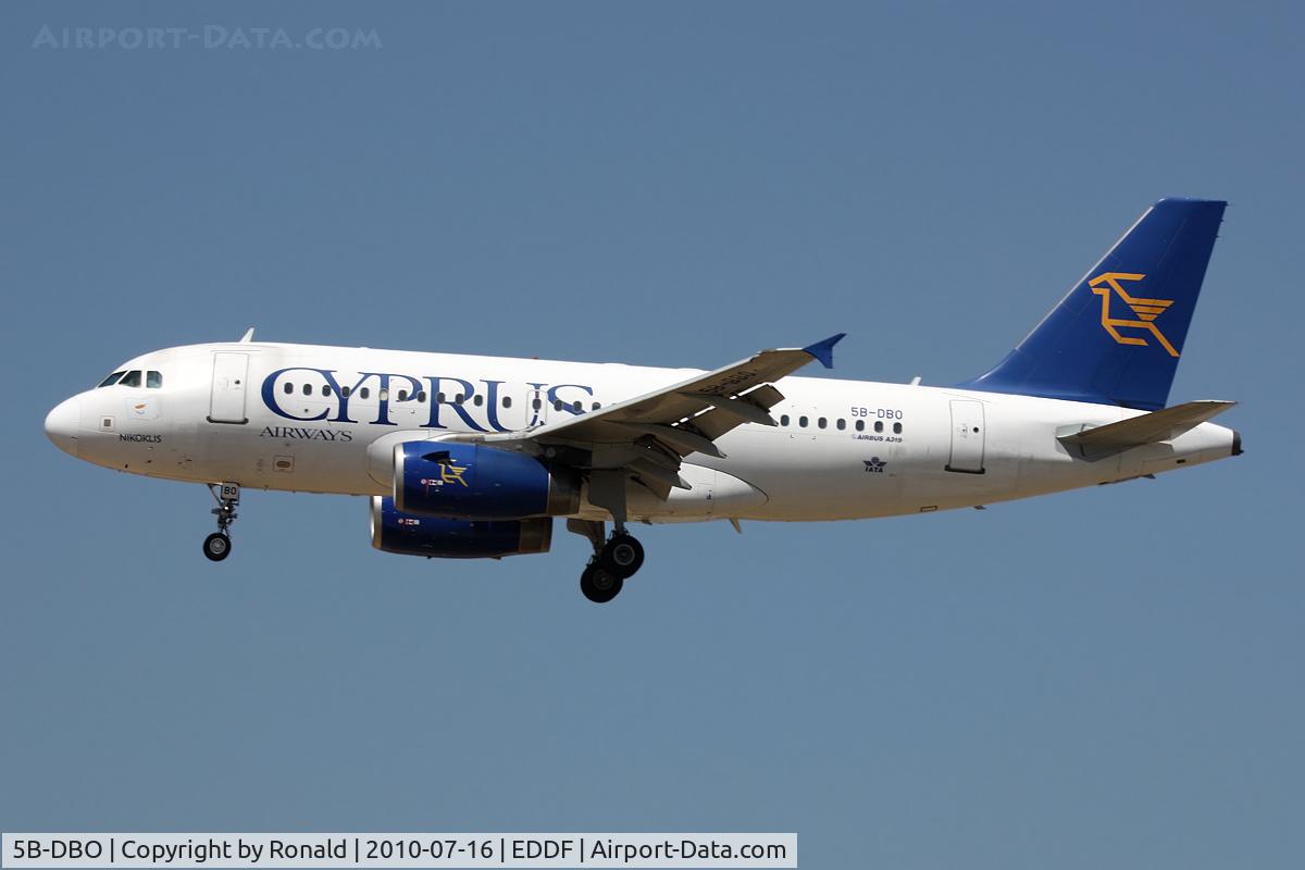 5B-DBO, 2002 Airbus A319-132 C/N 1729, at fra