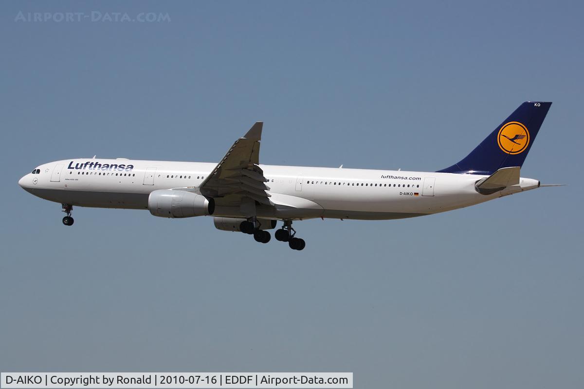 D-AIKO, 2009 Airbus A330-343X C/N 989, at fra