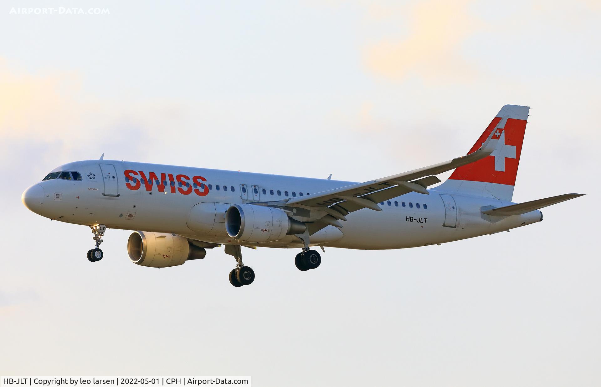 HB-JLT, 2013 Airbus A320-214 C/N 5518, Copenhagen 1.5.2022