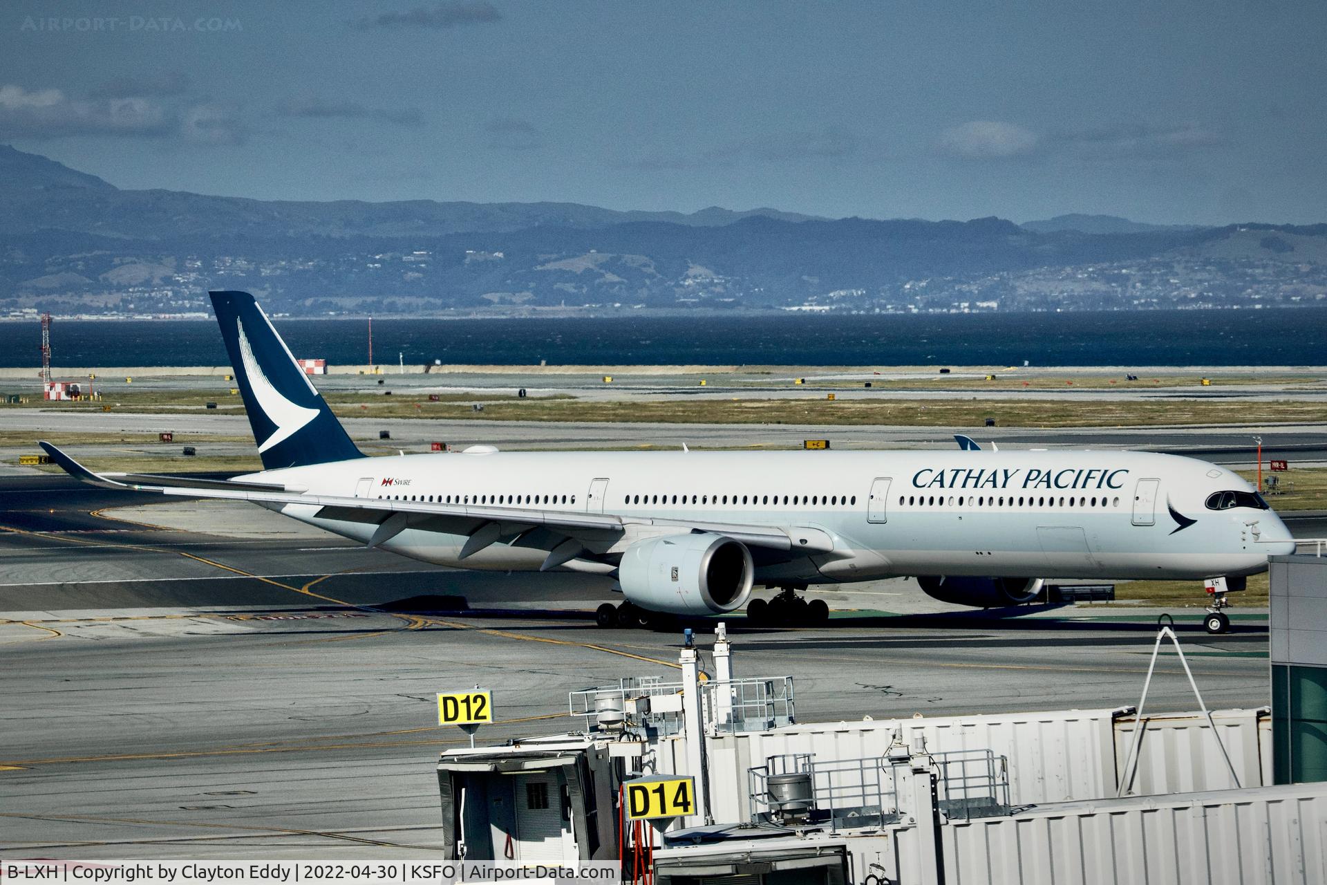 B-LXH, 2018 Airbus A350-1041 C/N 258, SFO 2022.