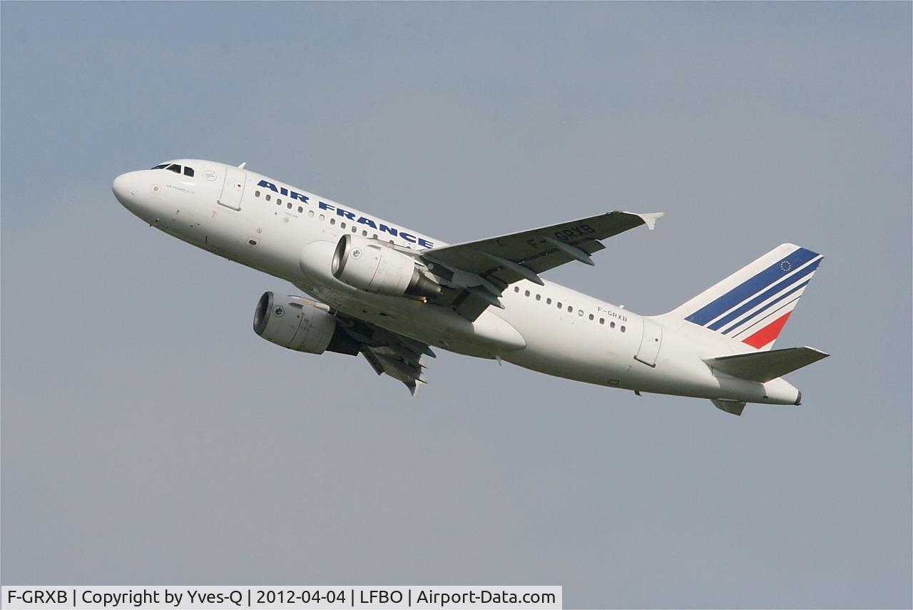 F-GRXB, 2001 Airbus A319-111 C/N 1645, Airbus A319-111, Climbing from rwy 32L, Toulouse-Blagnac Airport (LFBO-TLS)