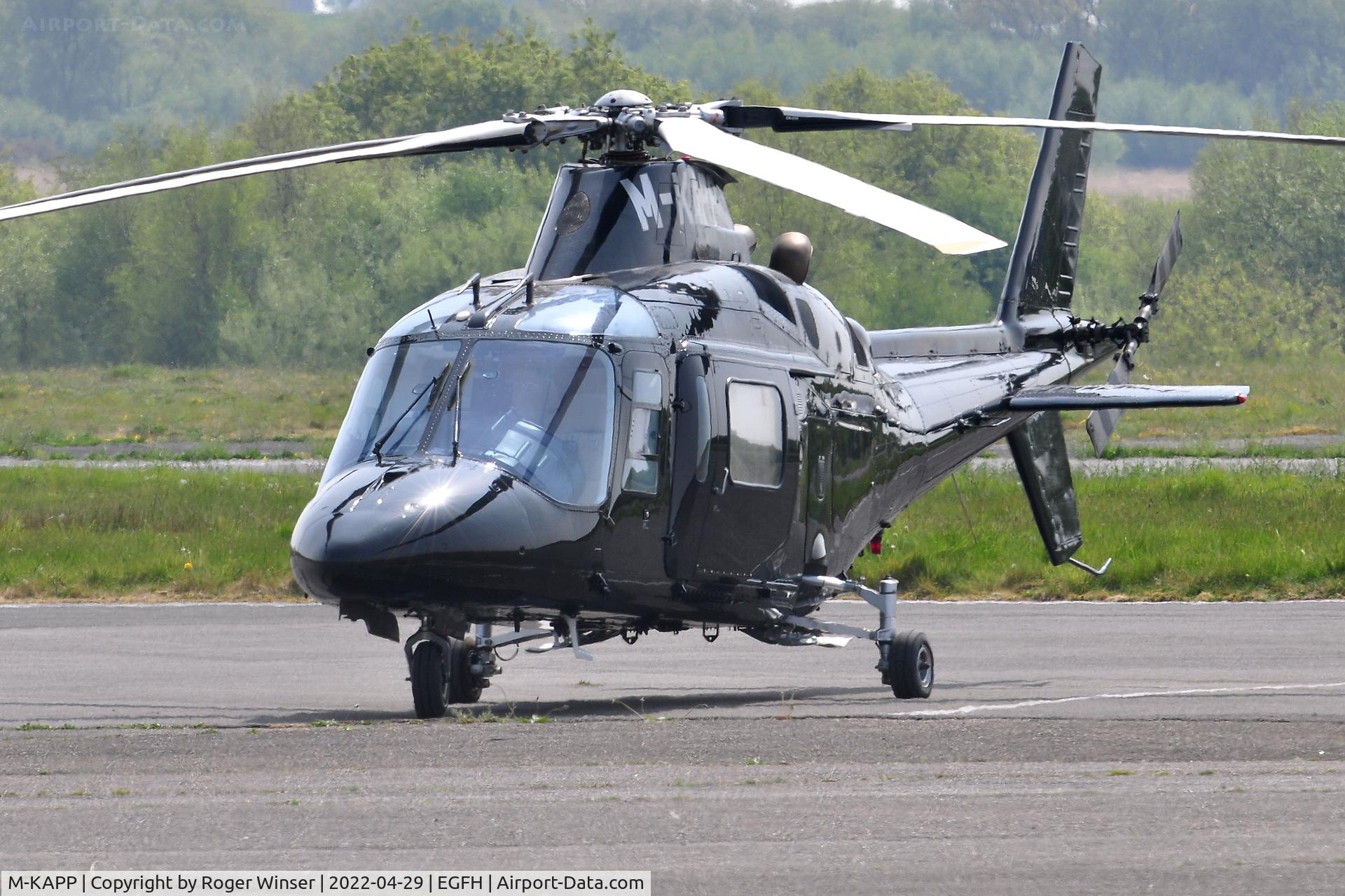 M-KAPP, 1995 Agusta A-109C C/N 7630, Visiting helicopter.