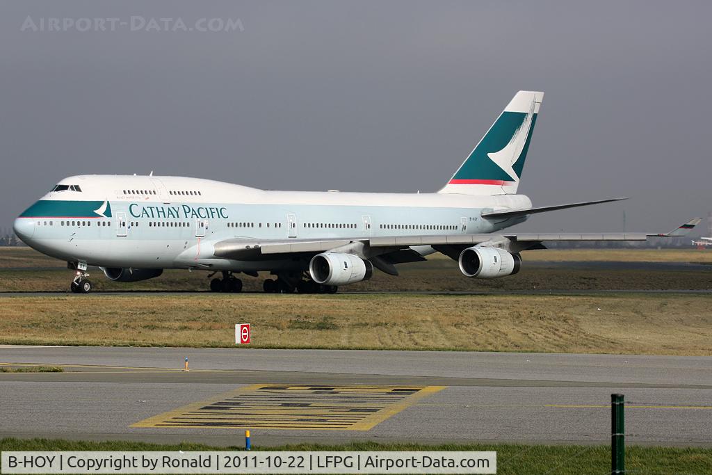 B-HOY, 1991 Boeing 747-467 C/N 25351, at cdg