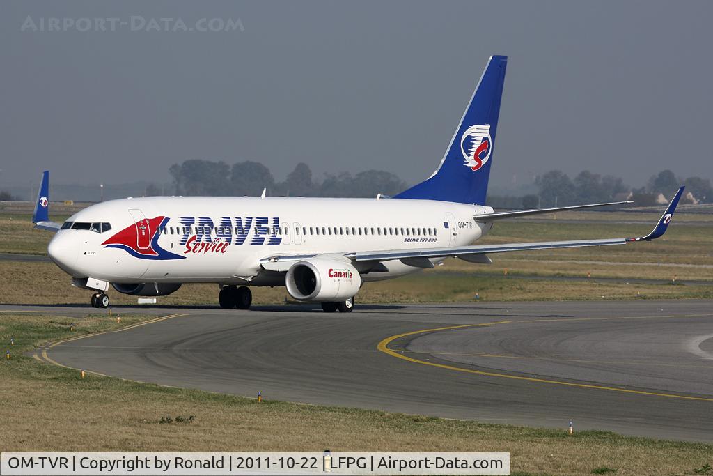 OM-TVR, 2011 Boeing 737-86N C/N 38018, at cdg