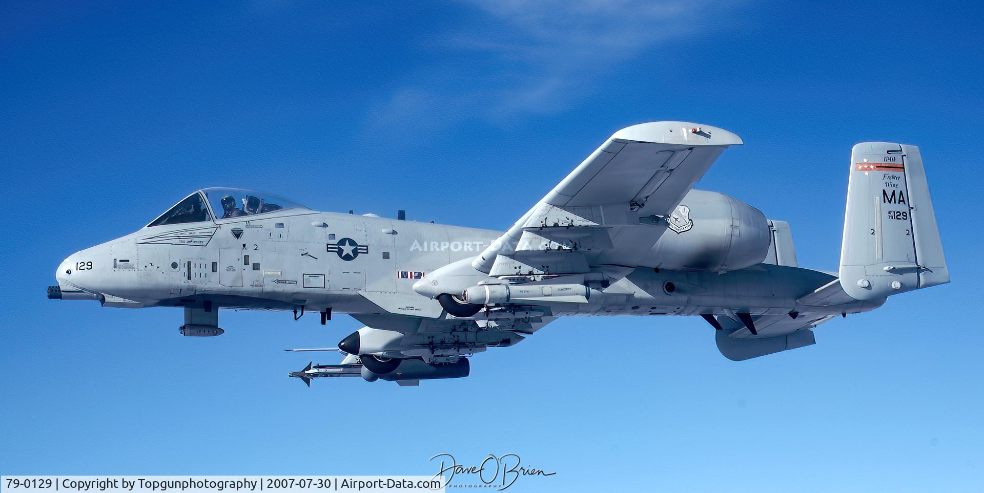 79-0129, 1979 Fairchild Republic A-10A Thunderbolt II C/N A10-0393, 1 of 4 A-10s from the 104th FW back when they broke the record for most flight hours