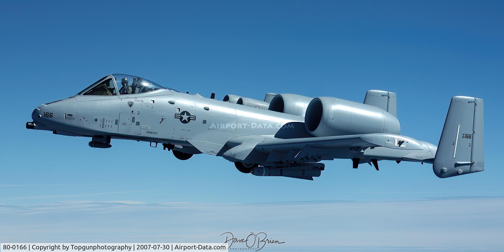 80-0166, 1980 Fairchild Republic A-10C Thunderbolt II C/N A10-0516, 2nd ship in record flight for the 104th FW