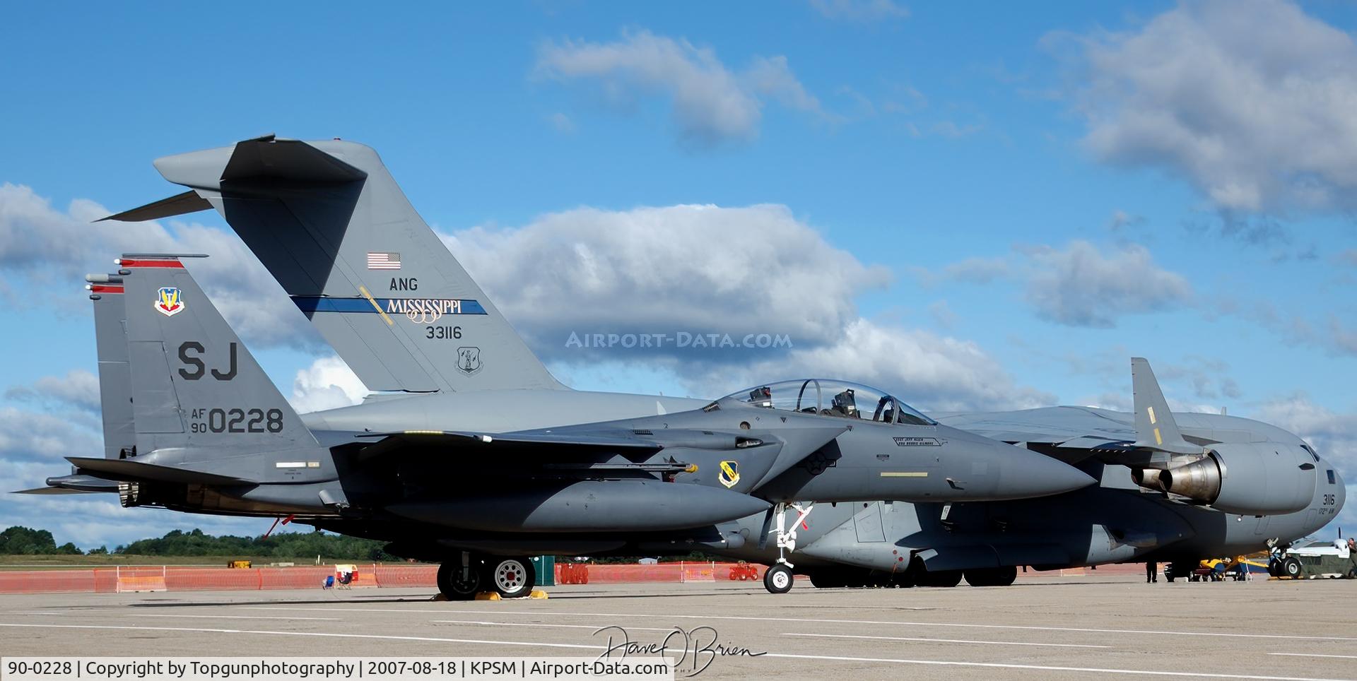 90-0228, 1990 McDonnell Douglas F-15E Strike Eagle C/N 1156/E130, 333rd FS