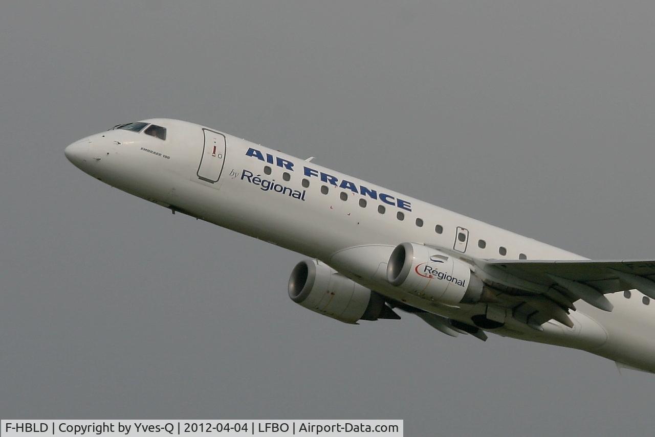 F-HBLD, 2007 Embraer 190LR (ERJ-190-100LR) C/N 19000113, Embraer 190LR, Climbing from Rwy 32L, Toulouse Blagnac Airport (LFBO-TLS)