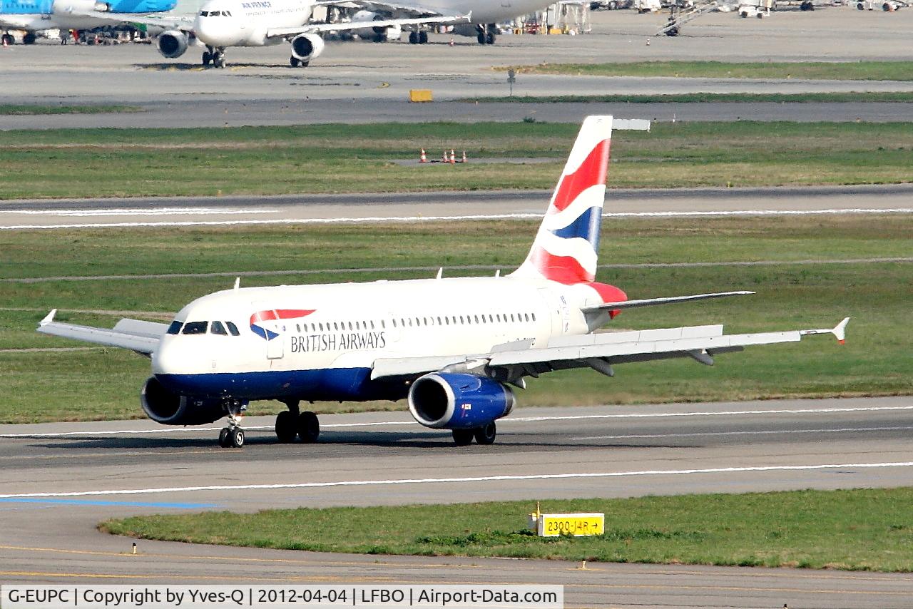 G-EUPC, 1999 Airbus A319-131 C/N 1118, Airbus A319-131, Taxiing, Toulouse-Blagnac Airport (LFBO-TLS)