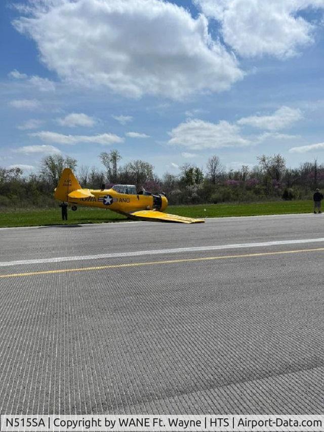 N515SA, 1943 North American AT-6D C/N 8814953, Bad landing