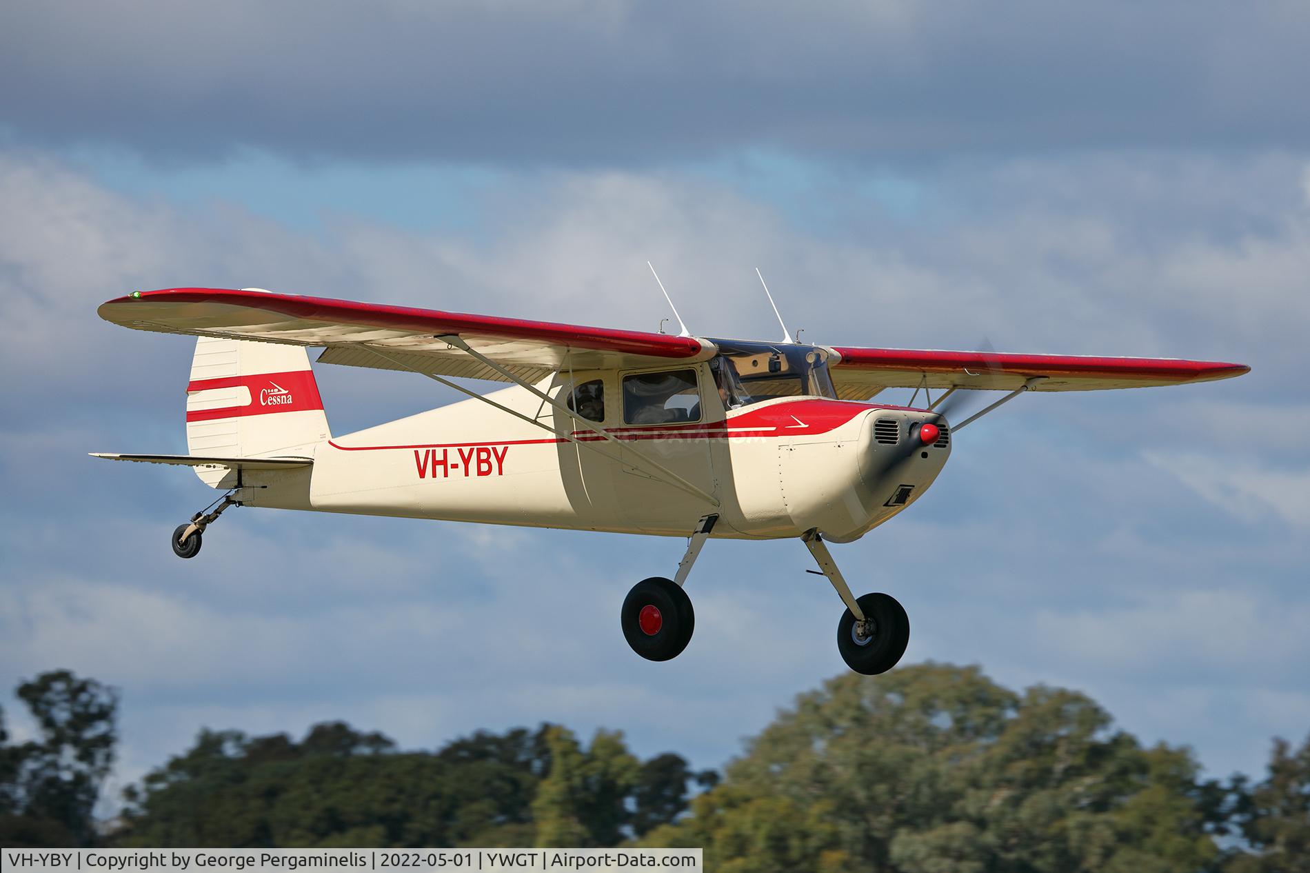 VH-YBY, 1946 Cessna 140 C/N 11437, Antique Aeroplane Assn of Australia National Fly-in.
