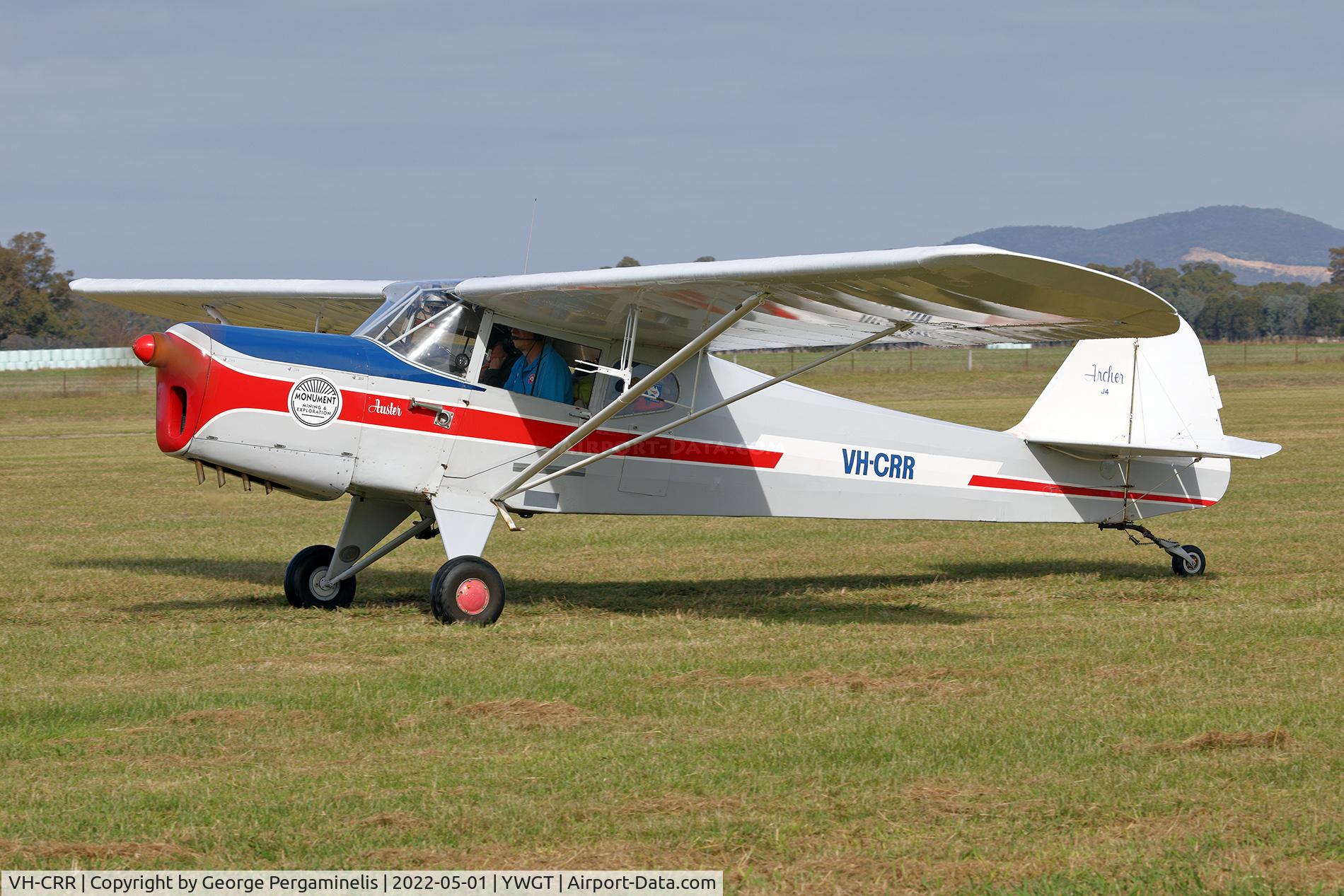 VH-CRR, 1946 Auster J-4 Archer C/N 2352, Antique Aeroplane Assn of Australia National Fly-in.