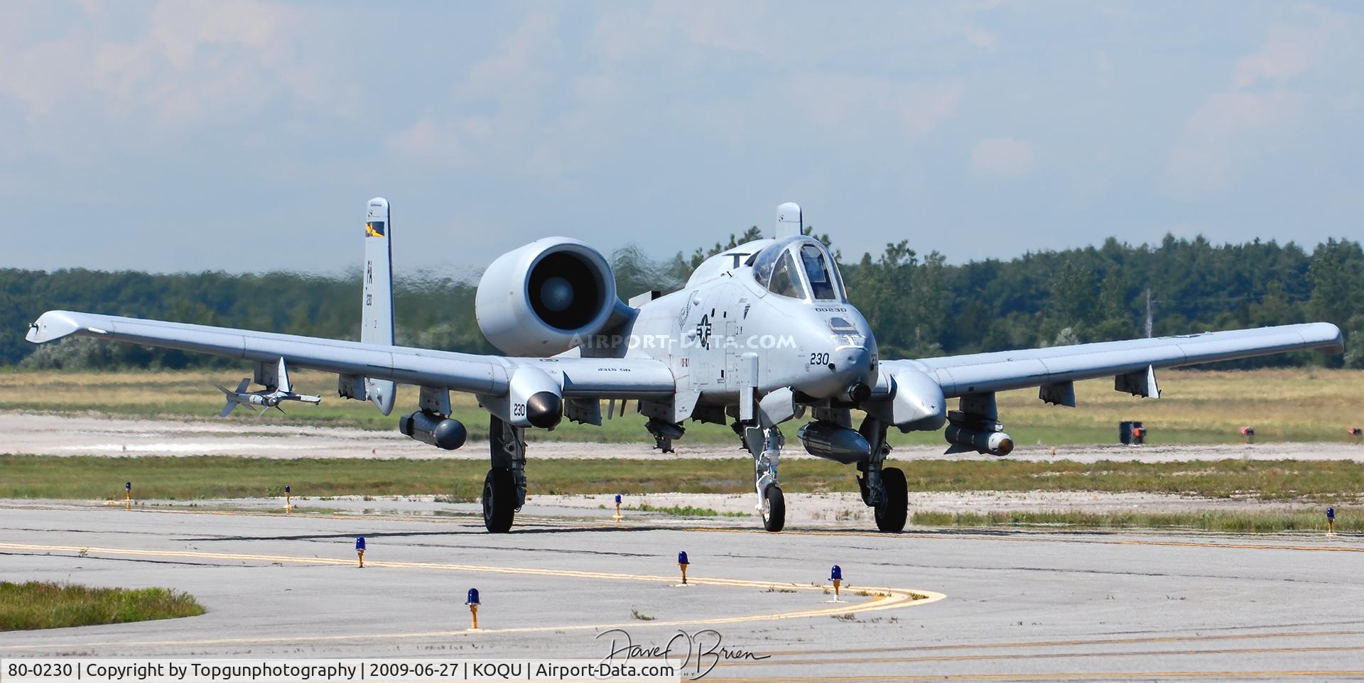 80-0230, 1980 Fairchild Republic A-10C Thunderbolt II C/N A10-0580, HOG1 heading back to the hot ramp.